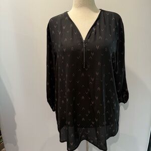 Maurice’s Elegant Black and Pink Women's Blouse‎